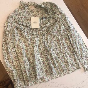 Sezane floral shirt